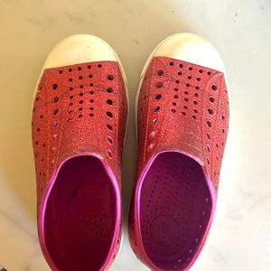Size 11 pink sparkly Natives